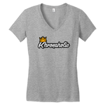 Khronaholic "CannaCrown" Ladies V-Neck T-Shirt