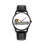 Khronaholic "CannaCrown" Water-Resistant Leather Strap Watch