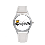 Khronaholic "CannaCrown" Water-Resistant Leather Strap Watch